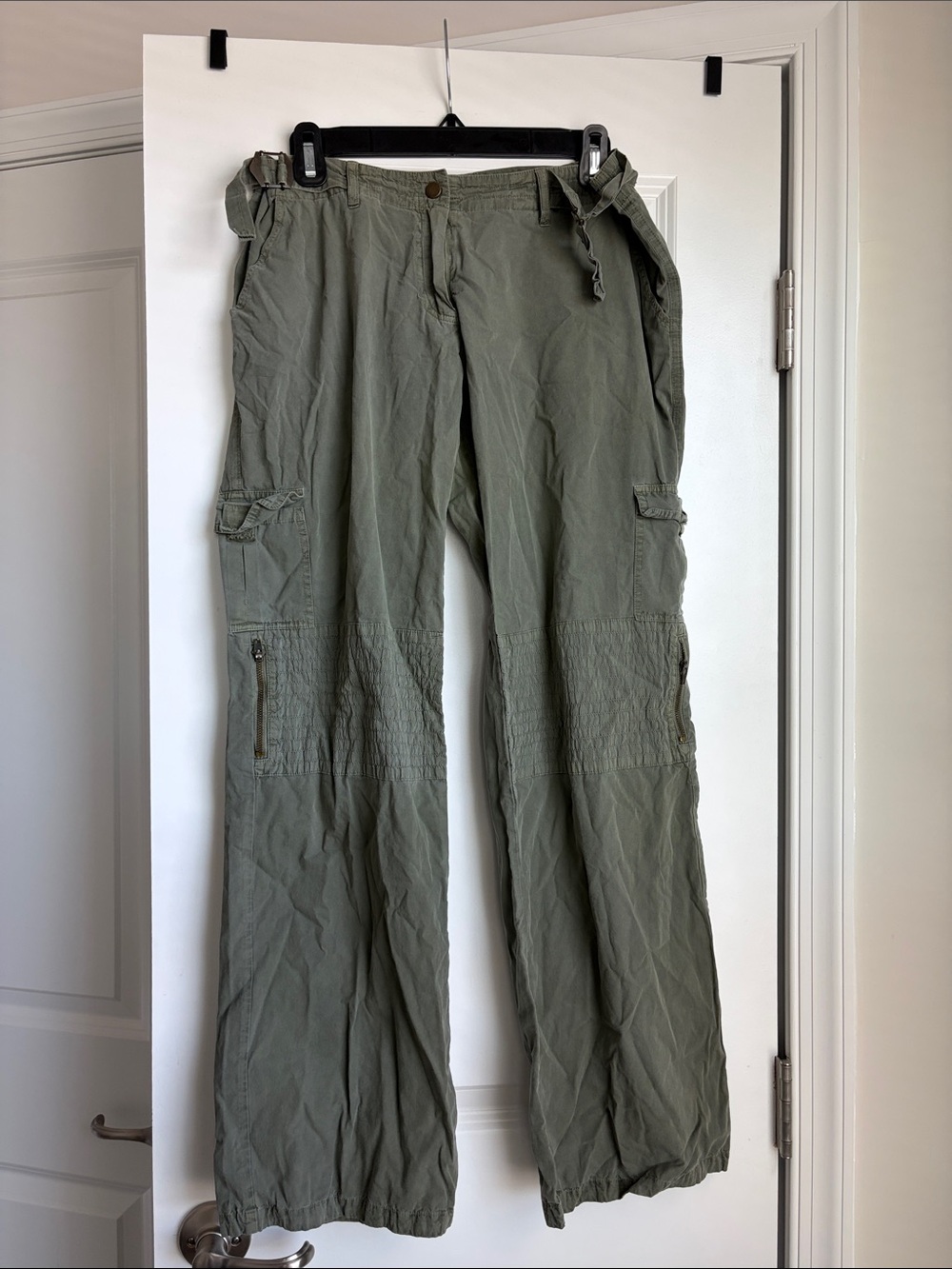 Sanctuary Olive Green Straight-Leg Utility Pants